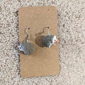 Hedgehog earrings
